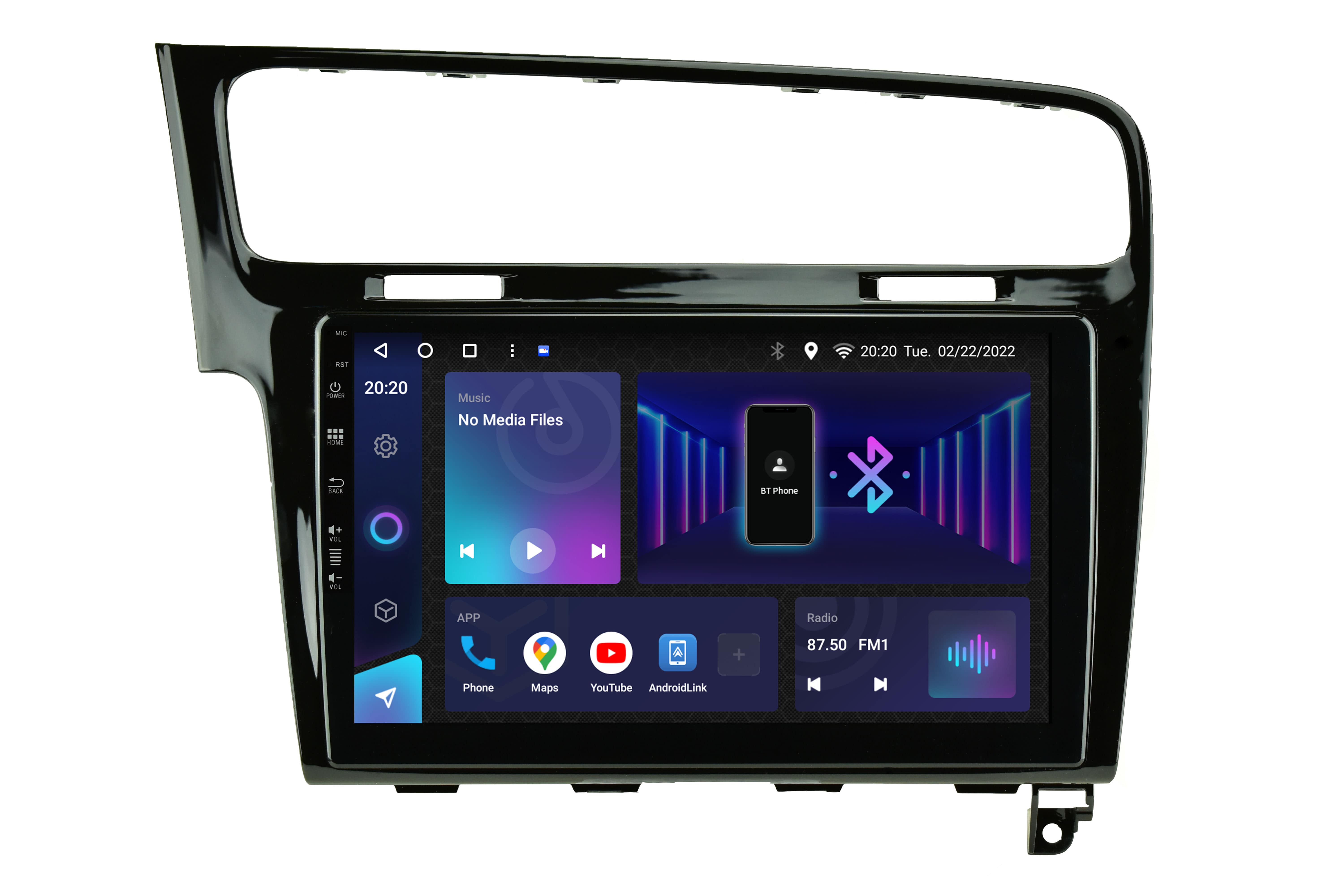 Radio Tomba VW Golf 7 Black Avtoradio android tipske oblike za Golf 7
