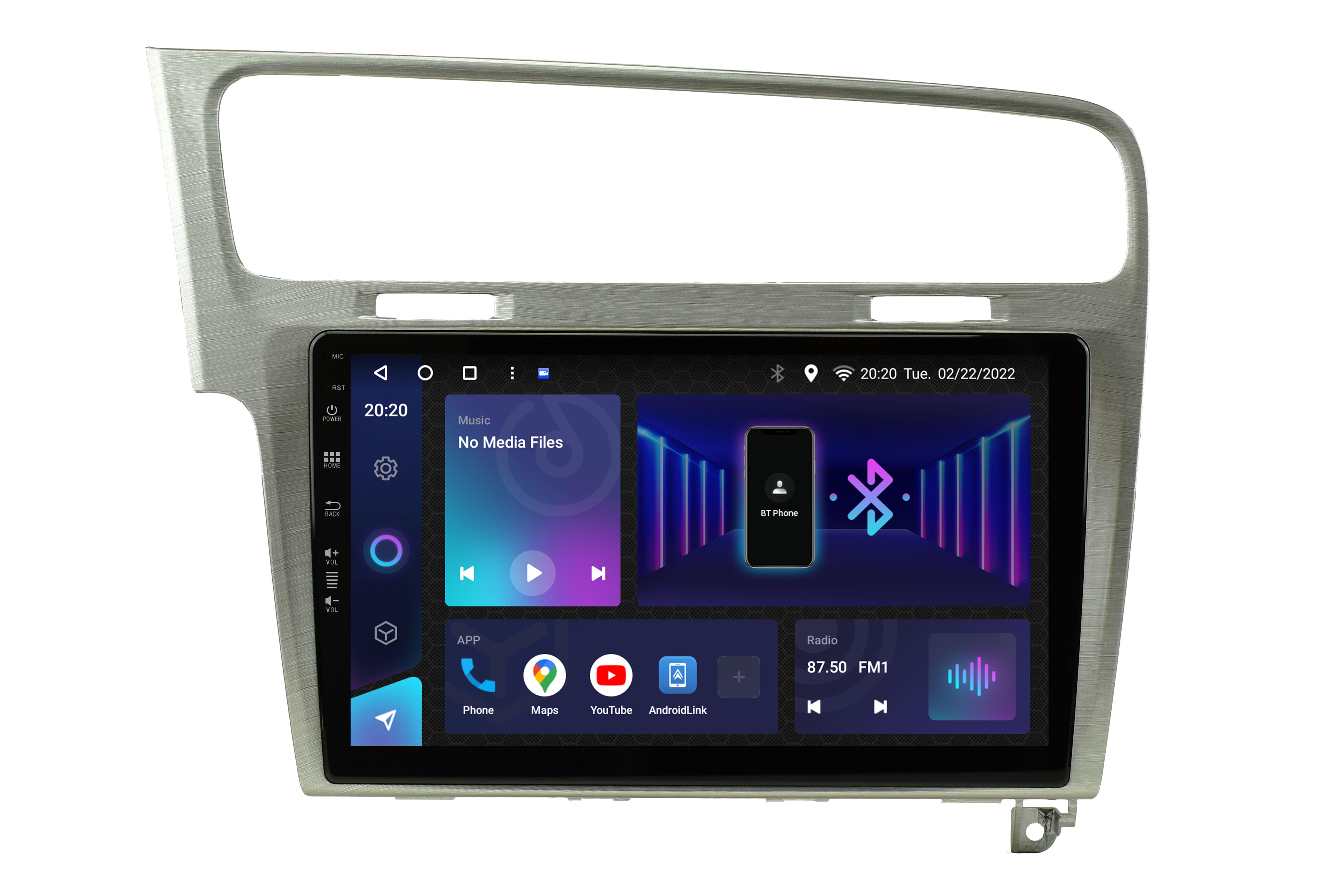 Radio Tomba VW Golf 7 Silver Avtoradio android tipske oblike za VW Golf 7