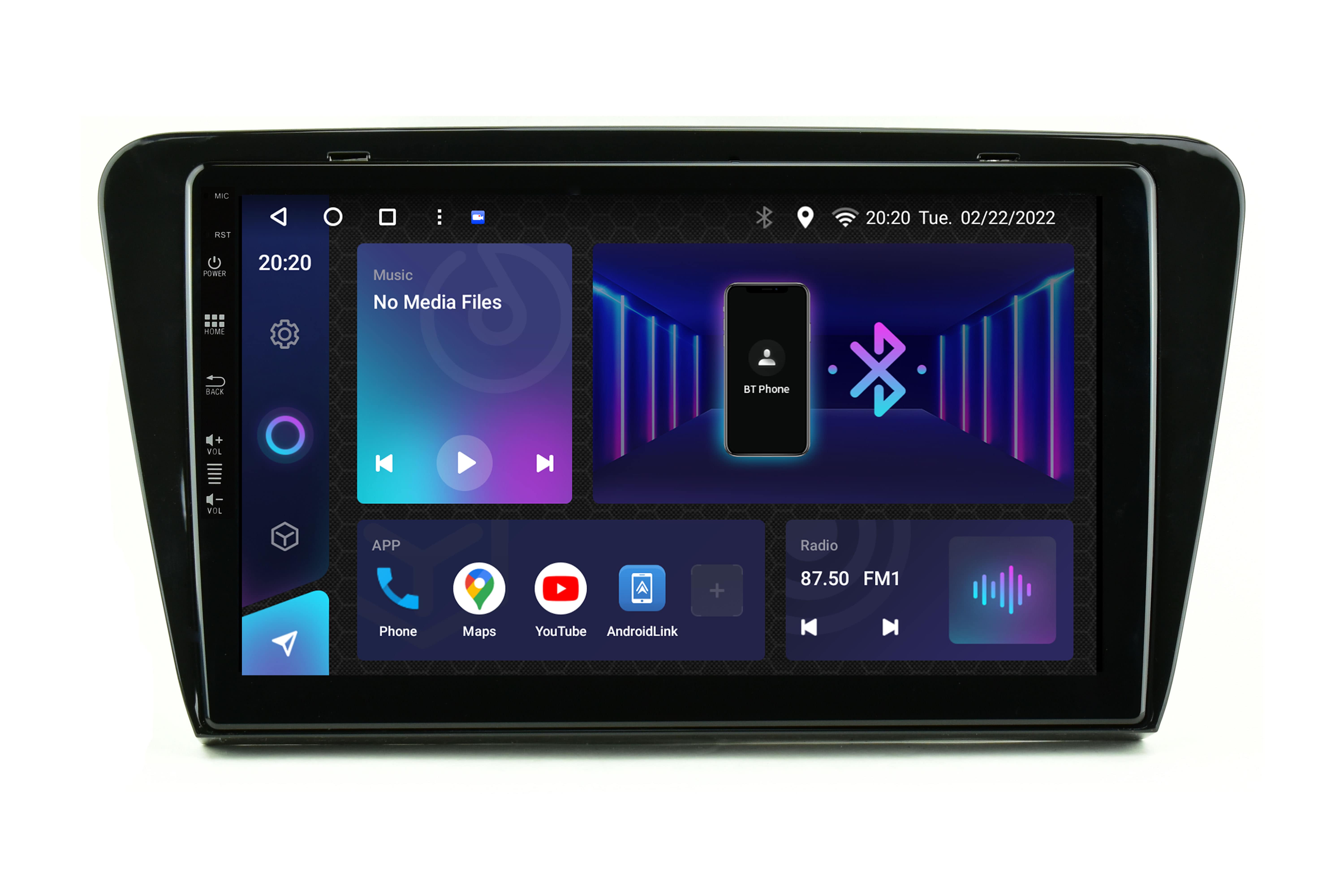 Avtoradio android tipske oblike za Škoda Octavia MK3.