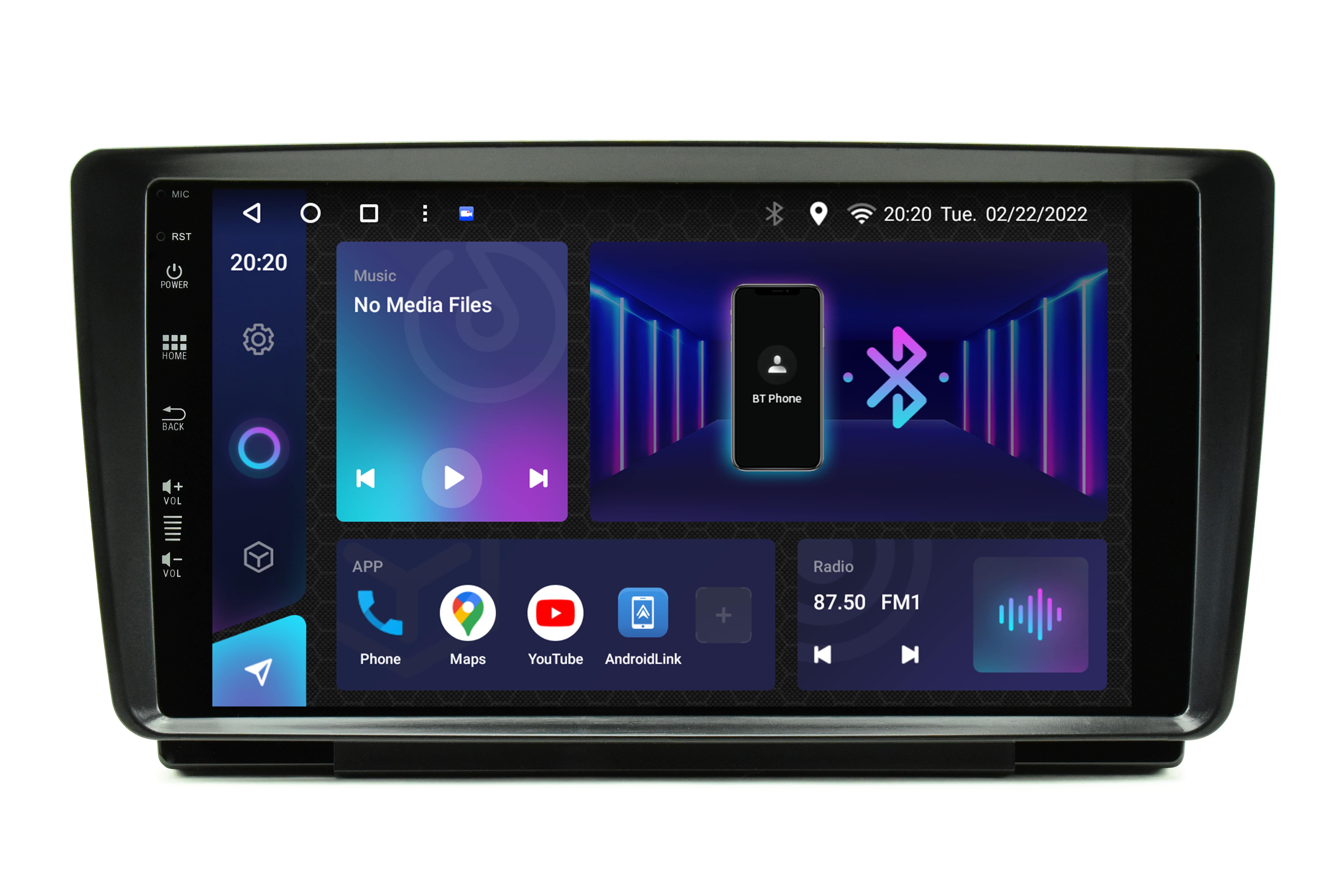 Avtoradio android tipske oblike za Škoda Octavia MK2
