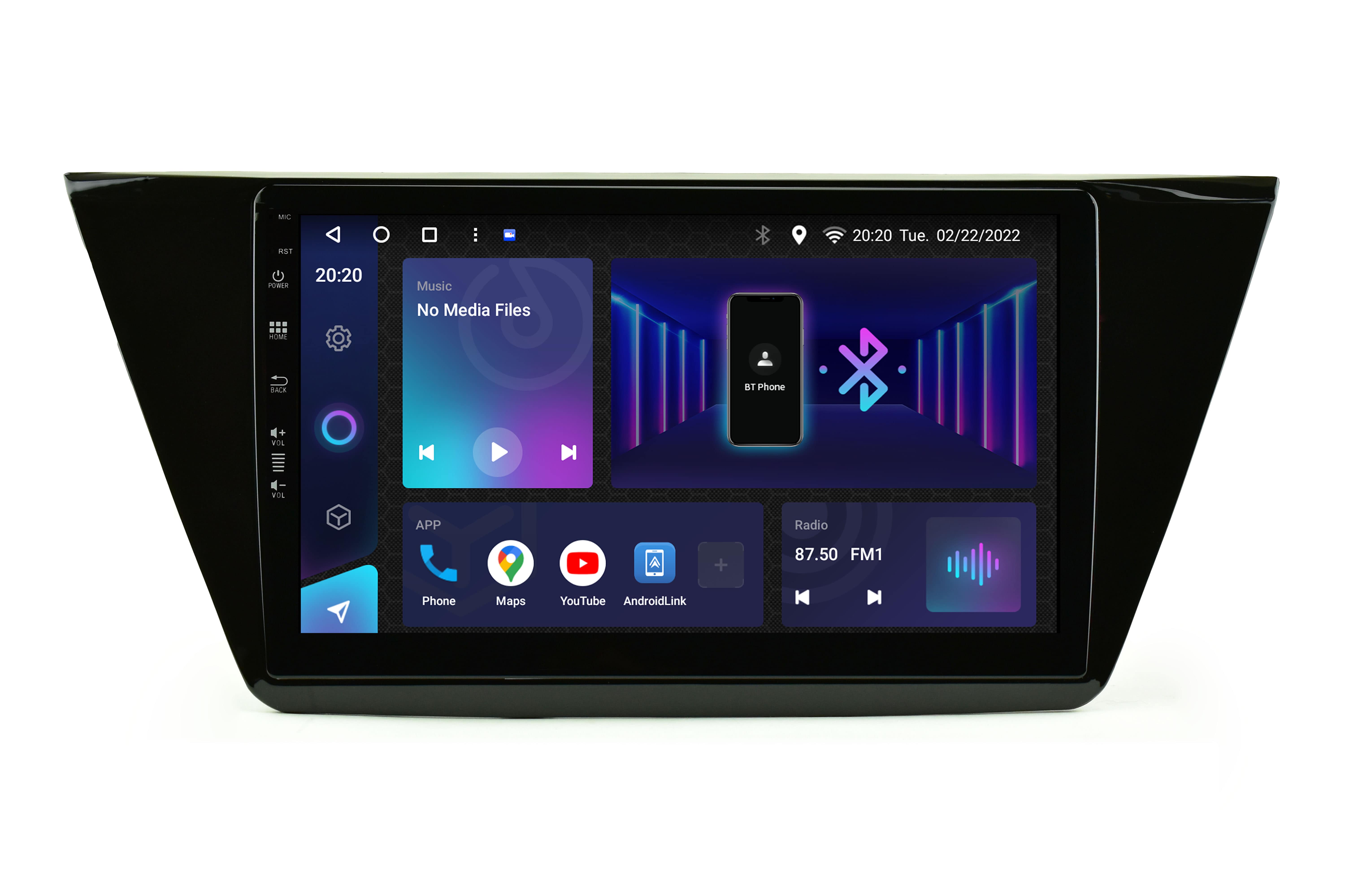 Avtoradio android tipske oblike za VW Touran MK2