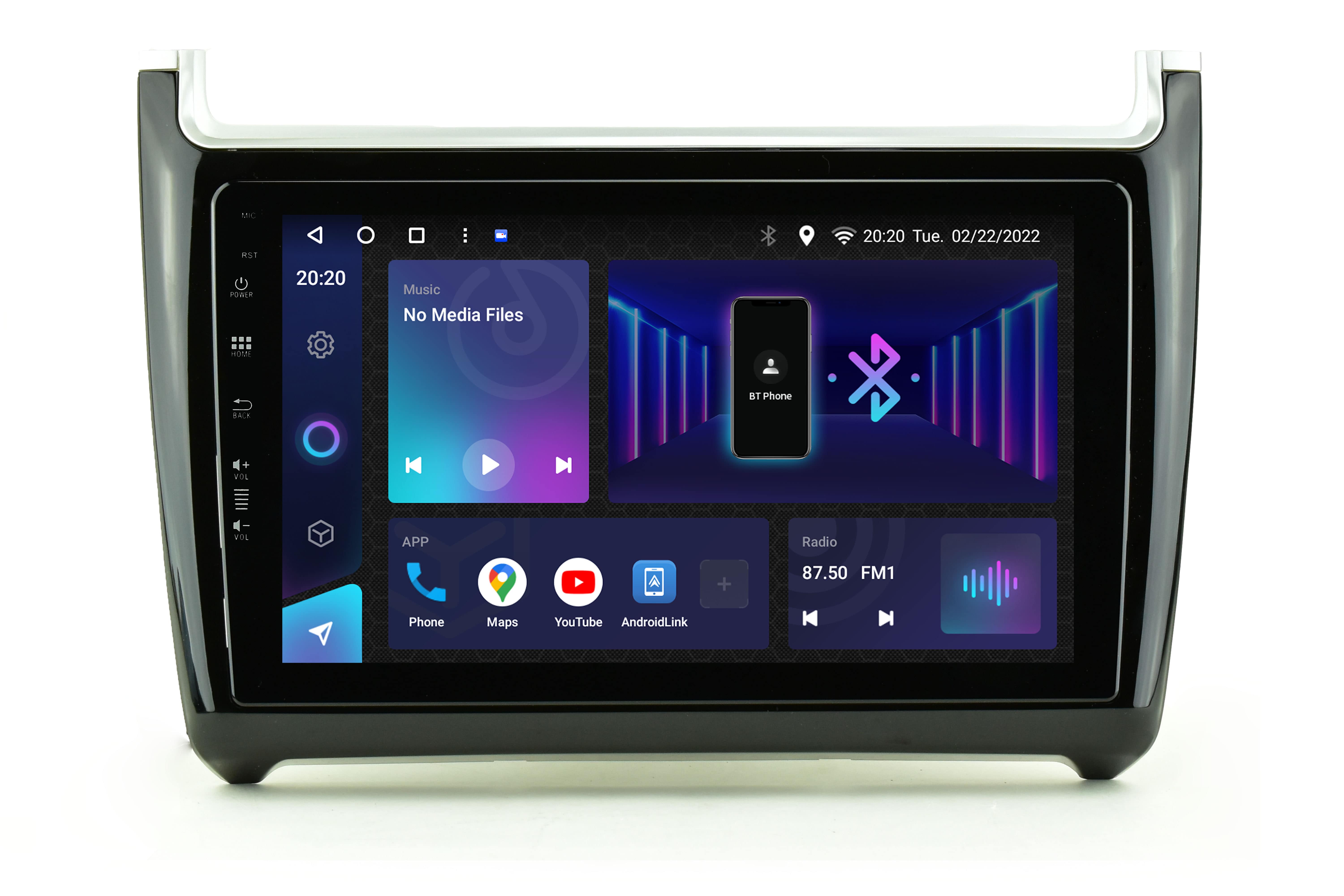 Avtoradio android tipske oblike za VW Polo MK5