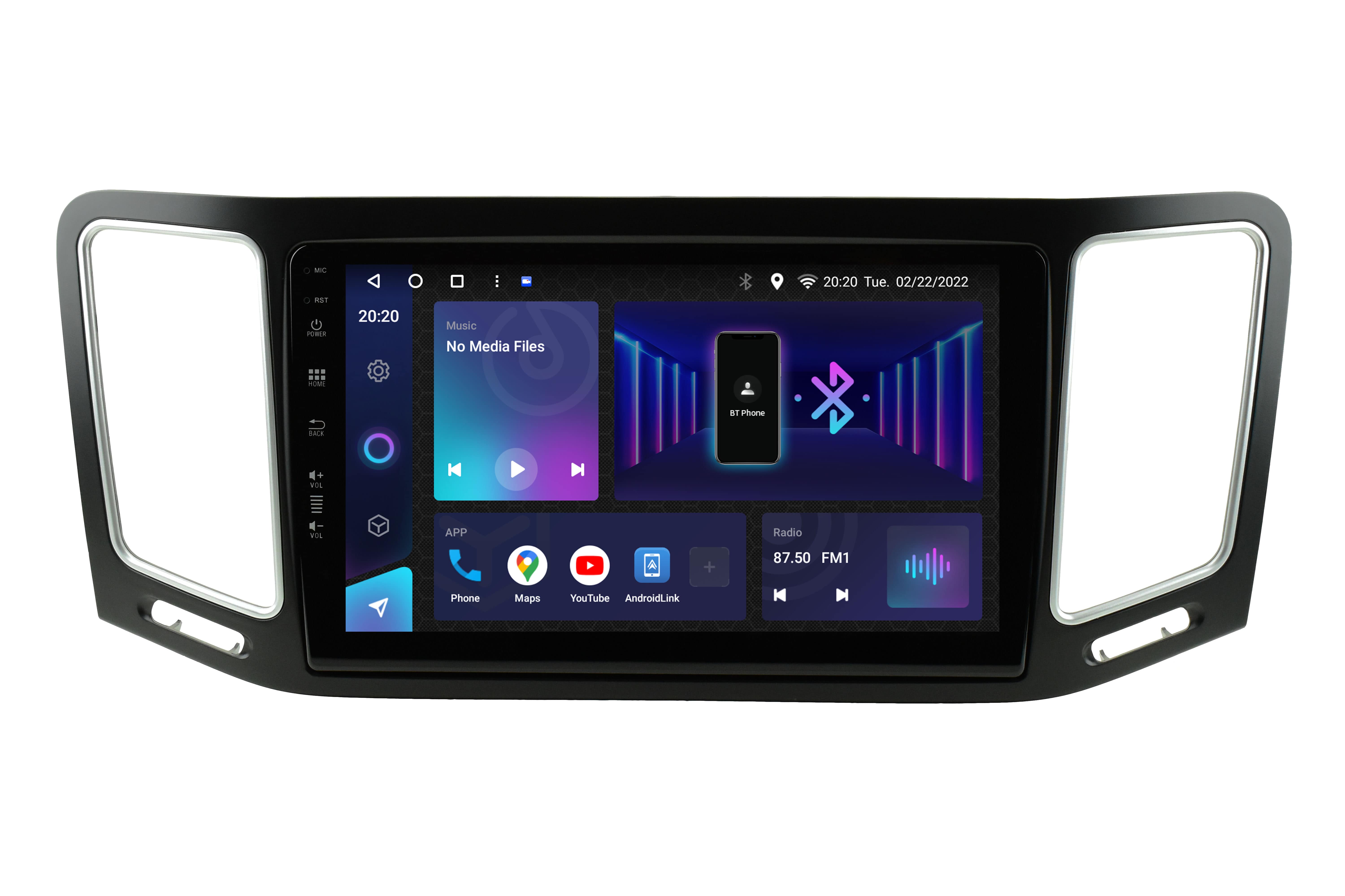 Avtoradio android tipske oblike za VW Sharan MK2