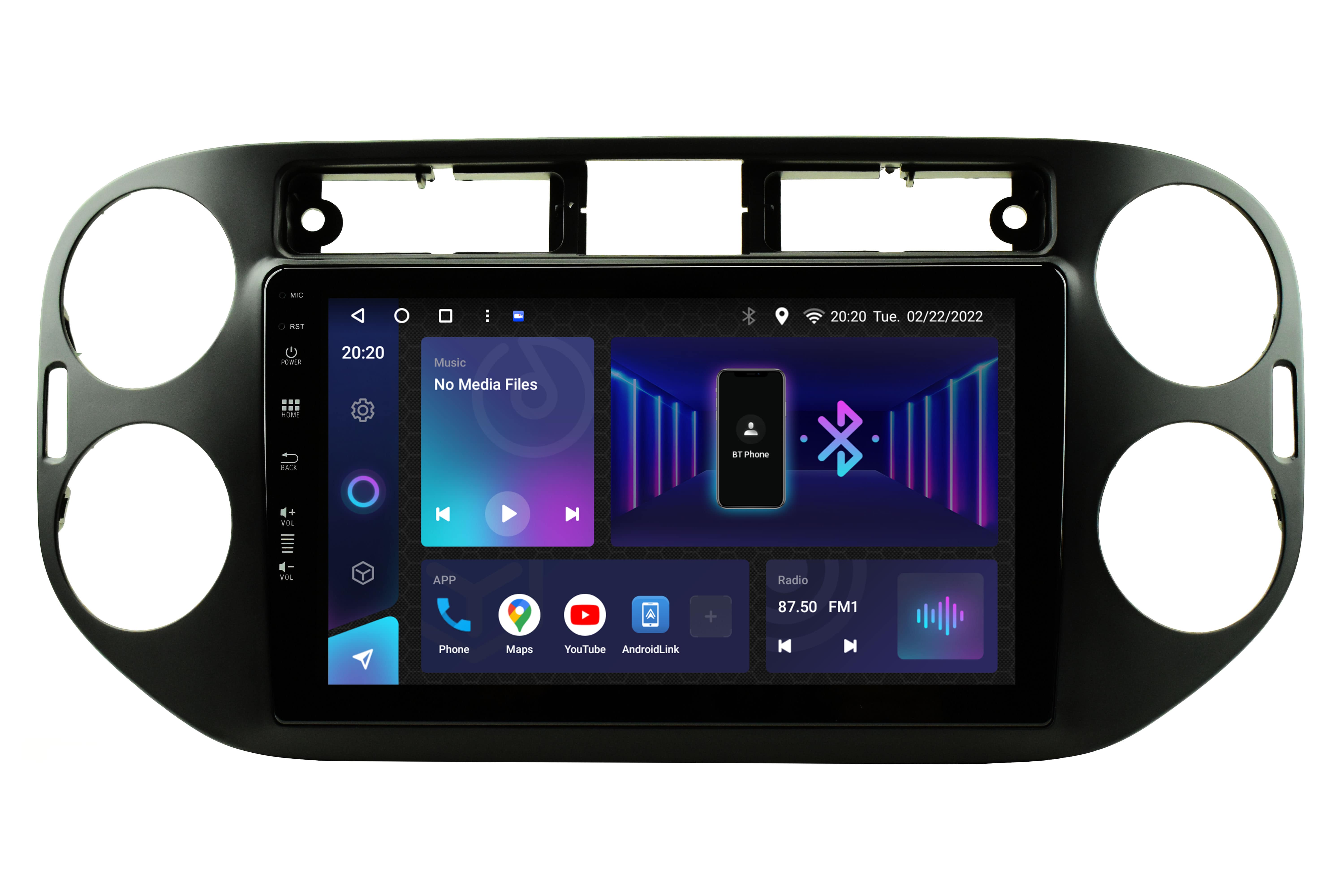 Avtoradio android tipske oblike za VW Golf Plus