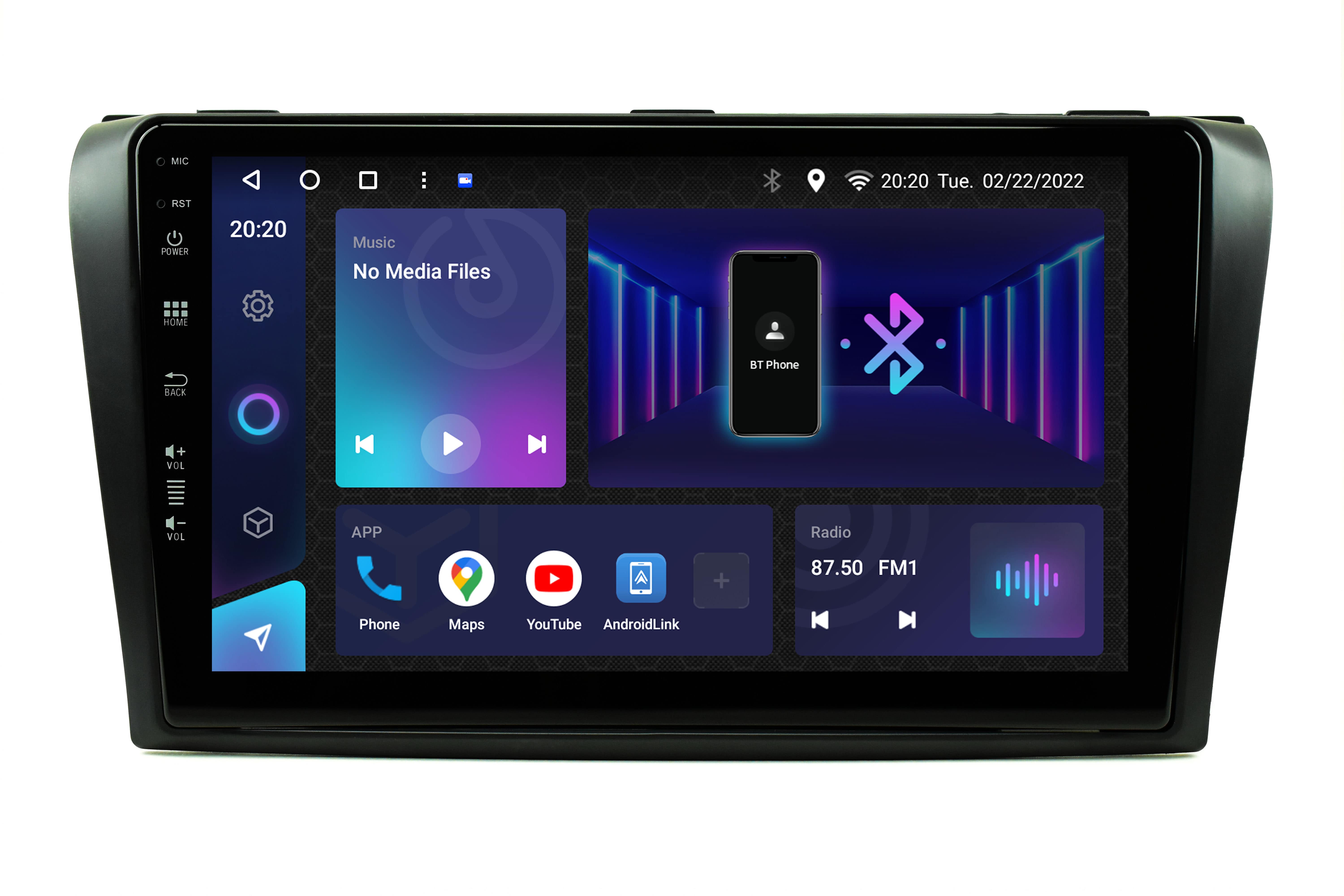 Avtoradio android tipske oblike za Mazda 3 MK1