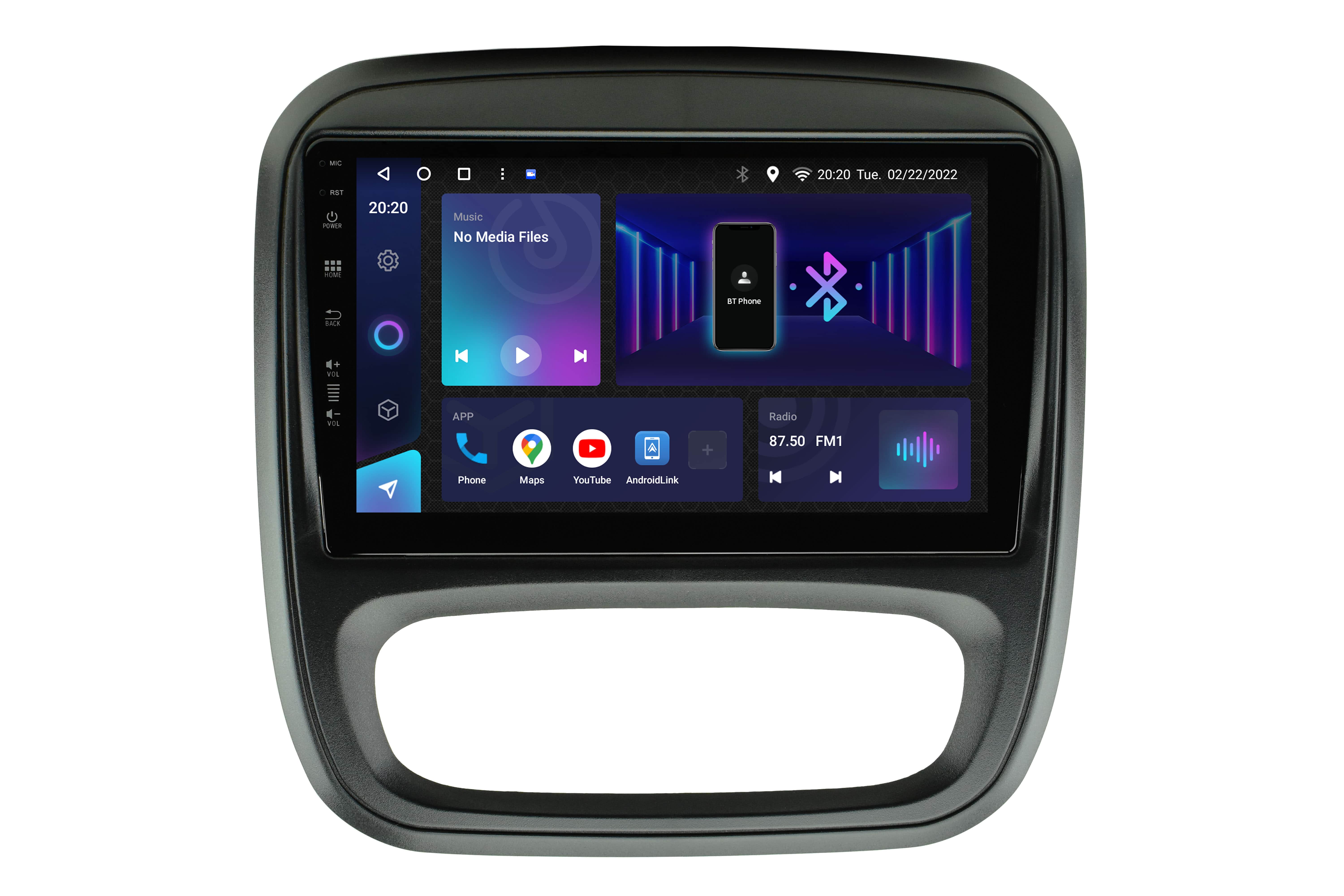 Avtoradio android tipske oblike za Renault Traffic, Opel Vivaro