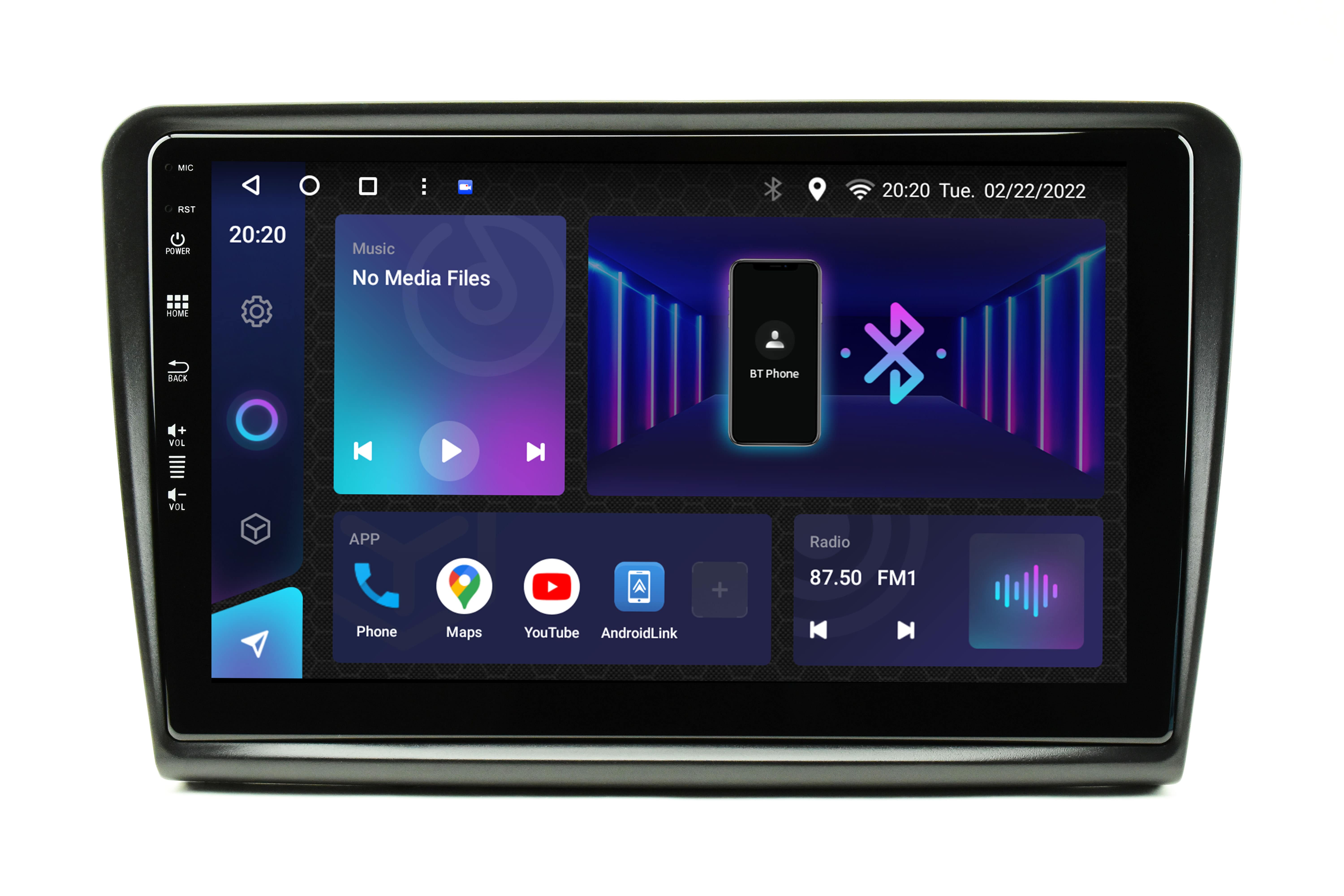 Avtoradio android tipske oblike za Škoda Superb MK2