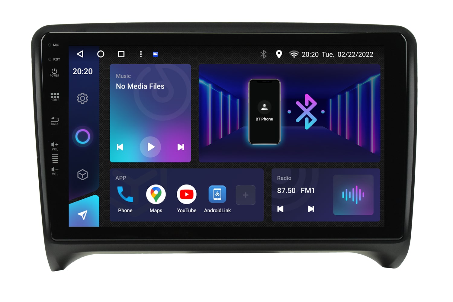 Avtoradio android tipske oblike za Audi TT MK2