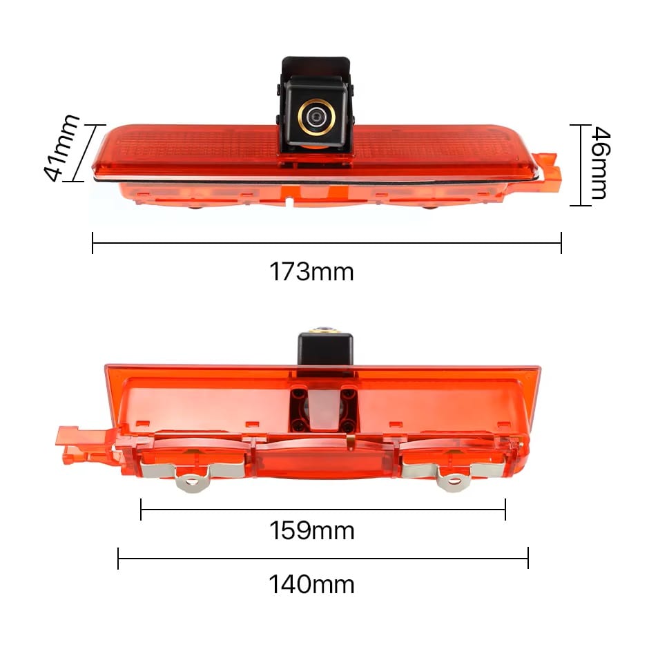 Kamera VW Caddy 2-min Dimenzije OEM kamere za Caddy 2003–2020 – širina, višina in montažni položaj