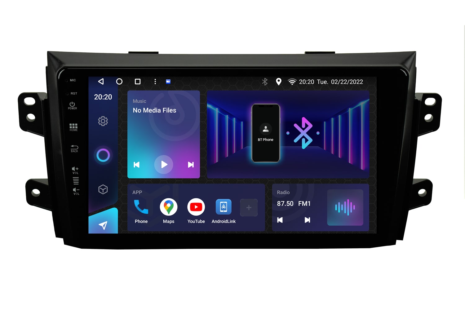 Radio Tomba Suzuki SX4, Fiat Sedici Avtoradio android tipske oblike za Suzuki SX4, Fiat Sedici