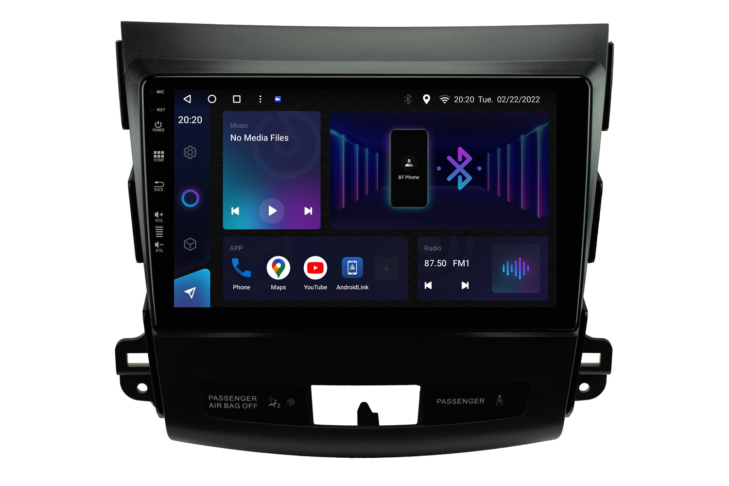Radio Tomba Mitsubishi Outlander MK2 Avtoradio android tipske oblike za Mitsubishi Outlander MK2