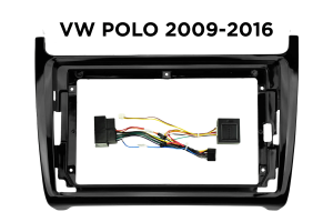 Okvir / maska za 9" Android avtoradio – VW Polo 5 (2009–2016)