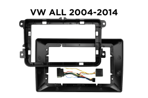 Okvir / maska za 10" Android avtoradio – Volkswagen, Seat, Škoda (2004–2014)