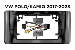 Okvir / maska za 10" Android avtoradio – VW Polo / Kamiq (2017–2023)