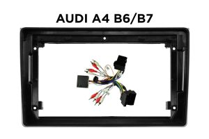 Okvir / maska za 9" Android avtoradio – Audi A4 B6/B7 (2002-2007)