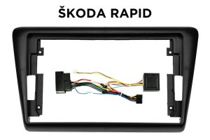 Okvir / maska za 9" Android avtoradio – Škoda Rapid (2012-2021)