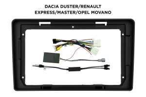 Okvir / maska za 10" Android avtoradio – Dacia Duster (18-23), Renault Express (21-25)/Master (19-24), Opel Movano (19-24)