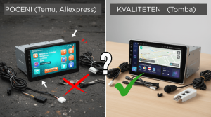 Poceni Android radio iz Aliexpressa v primerjavi s kakovostnim Android avtoradiem Tomba.