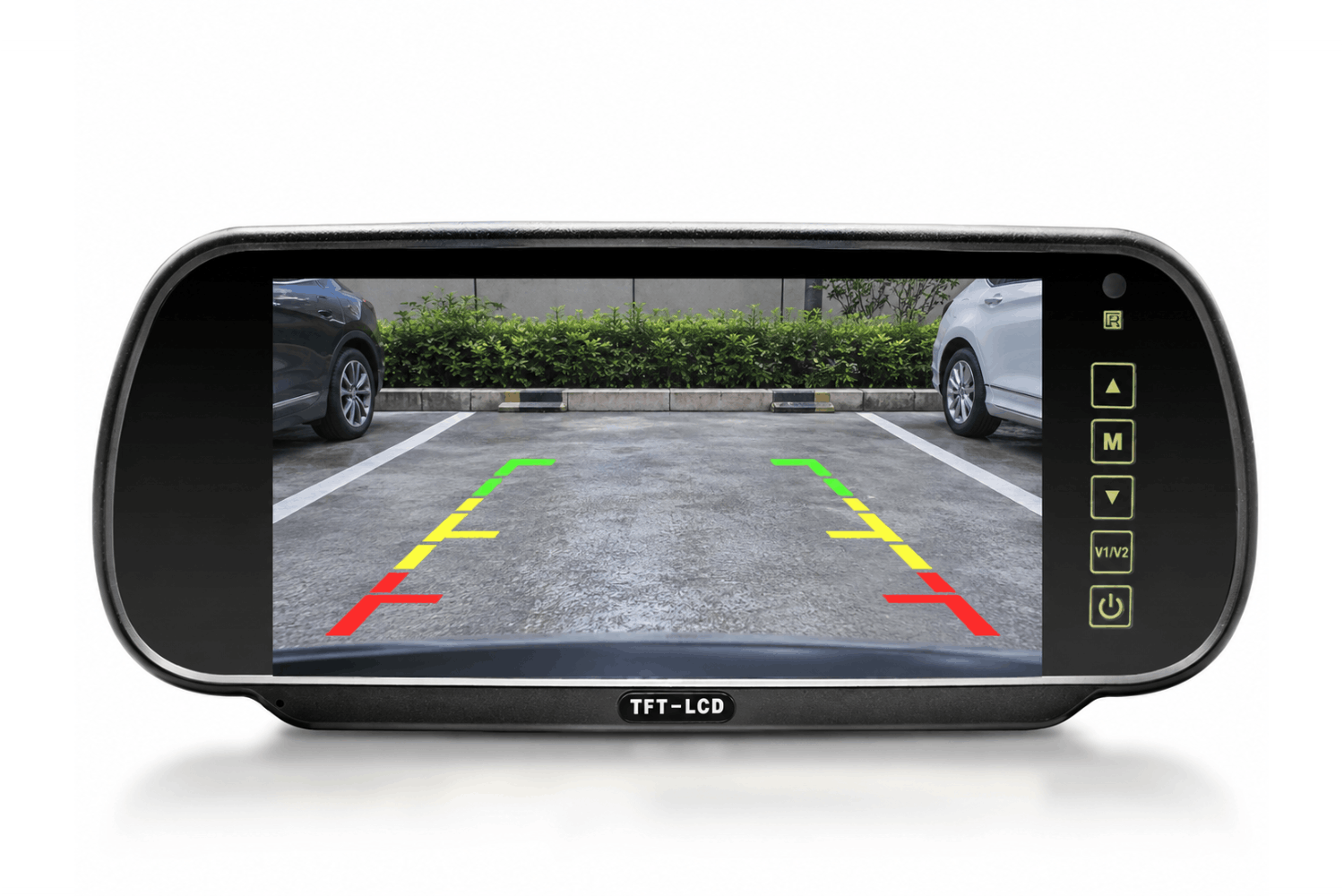 7″ IPS AHD monitor v vzvratnem ogledalu za vzvratno kamero